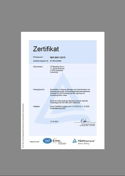 ISO 9001 (DE) - Документы