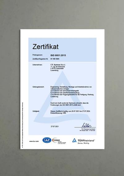 ISO 9001 (DE) - Dokumente