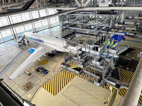 Der Hangar H6 CDG von Air France: Bemerkenswertes Sanierungsprojekt in der Flugzeugwartung