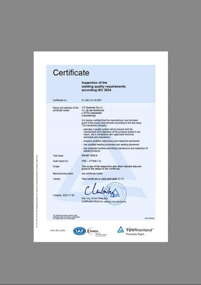 ISO 3834-2 (EN) - Documents