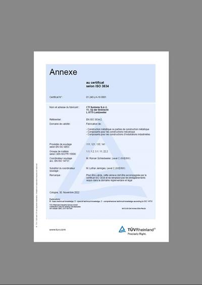 Annexe ISO 3834-2  (FR) - Documents