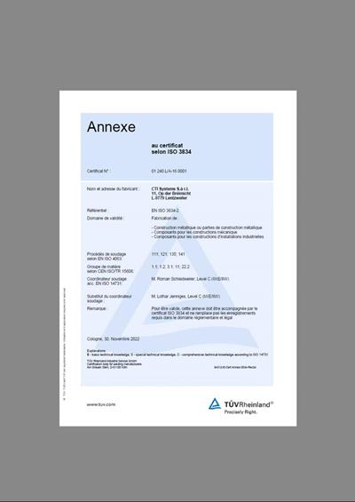 Annexe ISO 3834-2  (FR) - Dokumente