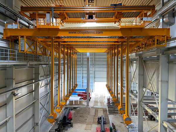 Update of the Project at Green Teuto Systemtechnik (KRONE Group) in Ibbenbüren: Crane Bridge Installation in Tankline Area completed