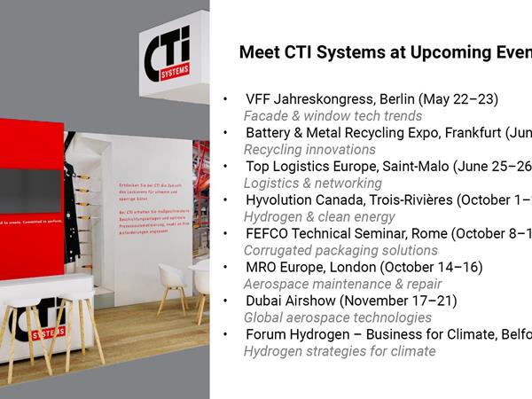 Meet CTI Systems at Upcoming Events in 2025!